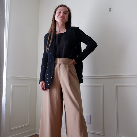 Inwear Black Patterned Women's Blazer - Classic Tailored Jacket - Picture 8 of 8